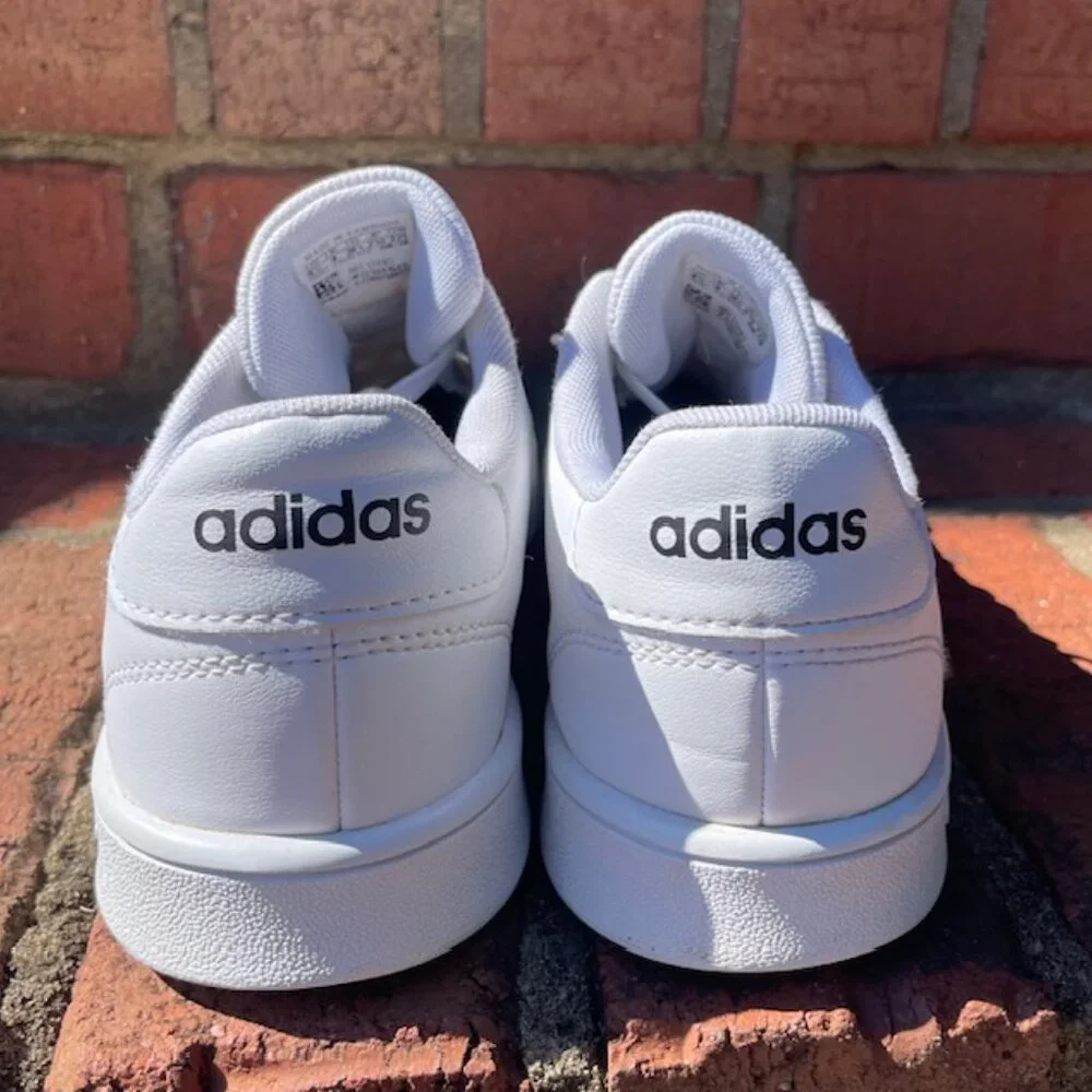 ADIDAS Grand Court 2 Youth Boys/Girls WHITE/BLACK STRIPES CLOUDFOAM Sneakers - Picture 3 of 7